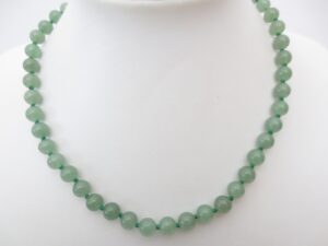 0,8cm steen kralen ketting jade