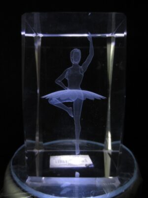 3d laserblok met Ballerina