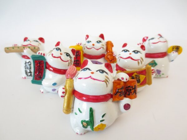 6 gelukkig Lucky cat verzameling