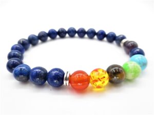 8mm armband Lapiz Lazuli 7 Chakra