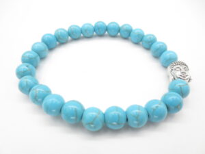 8mm armband Turquoise Boeddha met cadeau doos