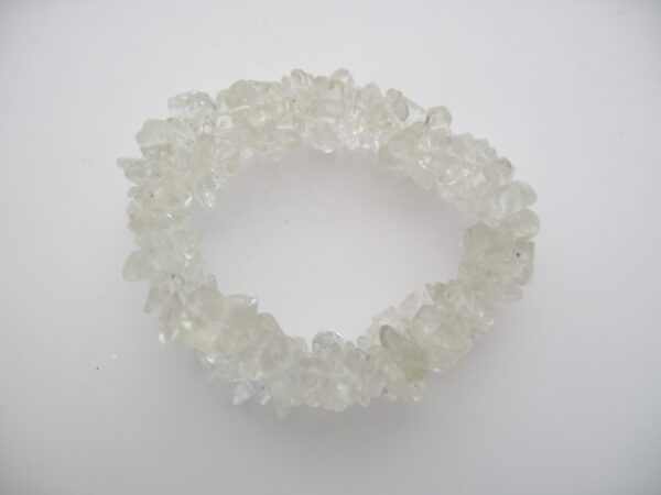 Brede edelstenen armband rock cristal