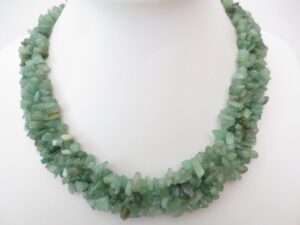 Brede steenketting Jade