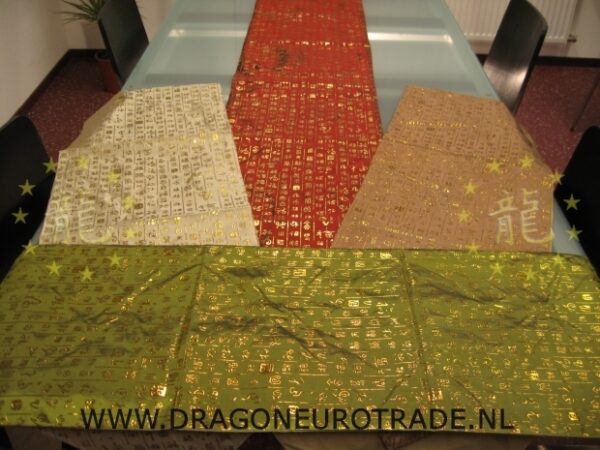 Chinees dekkleed/tafelkleed bruin