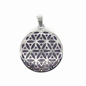 Edelsteen Flower of Life Pendant - Amethyst