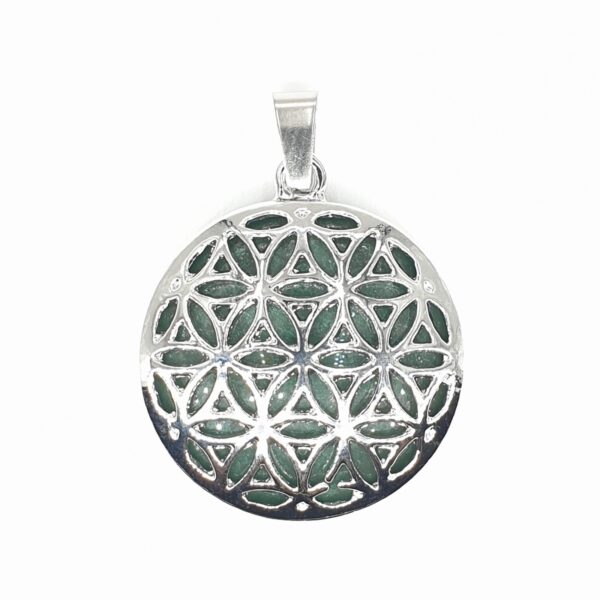 Edelsteen Flower of Life Pendant - Aventurijn