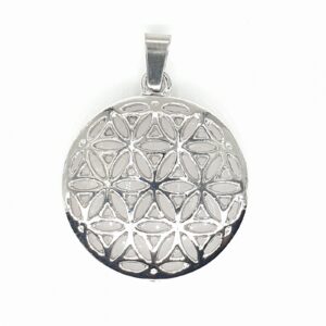 Edelsteen Flower of Life Pendant - Bergkristal