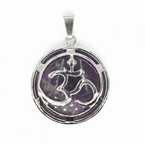 Edelsteen Om Pendant - Amethyst