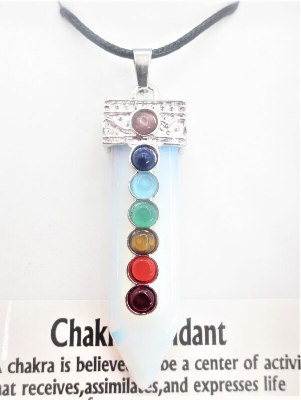 Edelsteen Opalite 7 Chakra Pendant Ketting