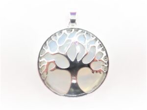 Edelsteen Tree of Life Pendant - Opaliet