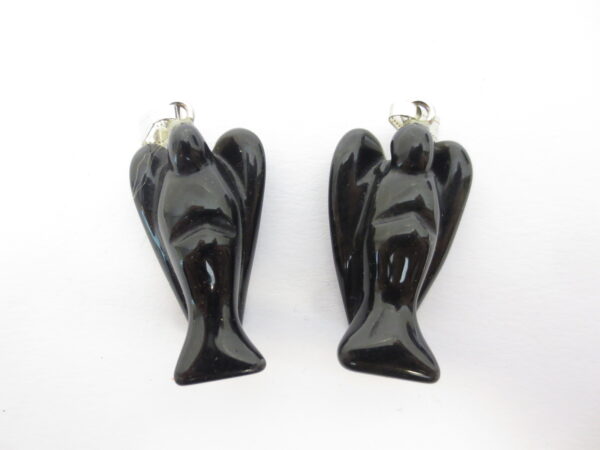 Engel edelsteen pendant set groot (2st) - onyx