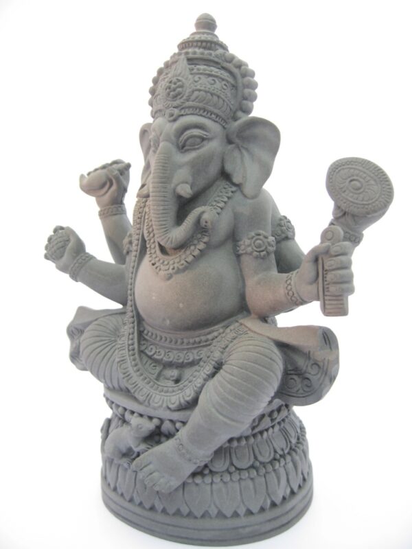 Ganesha met rat groot hematiet