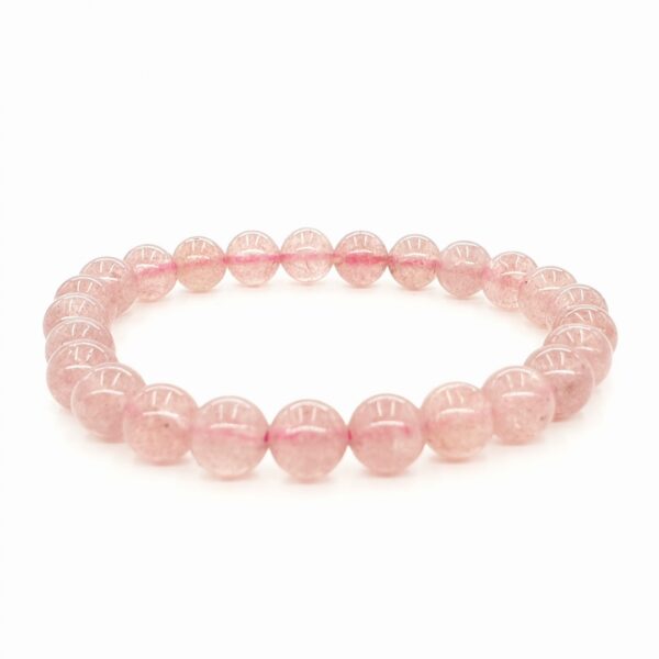 Groothandel - 8mm armband Strawberry Quartz