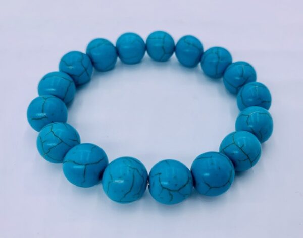 Groothandel Edelsteen Armband - 12 mm Armband Turquoise