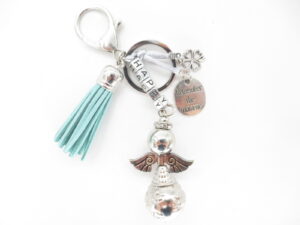 Happy Angel sleutelhanger turquoise