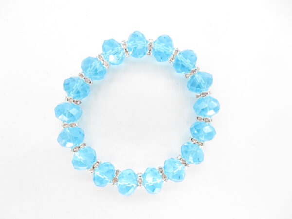 Kristal armband met diamant blauw