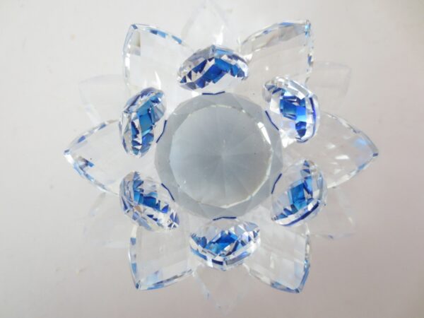 Kristal lotus blauw