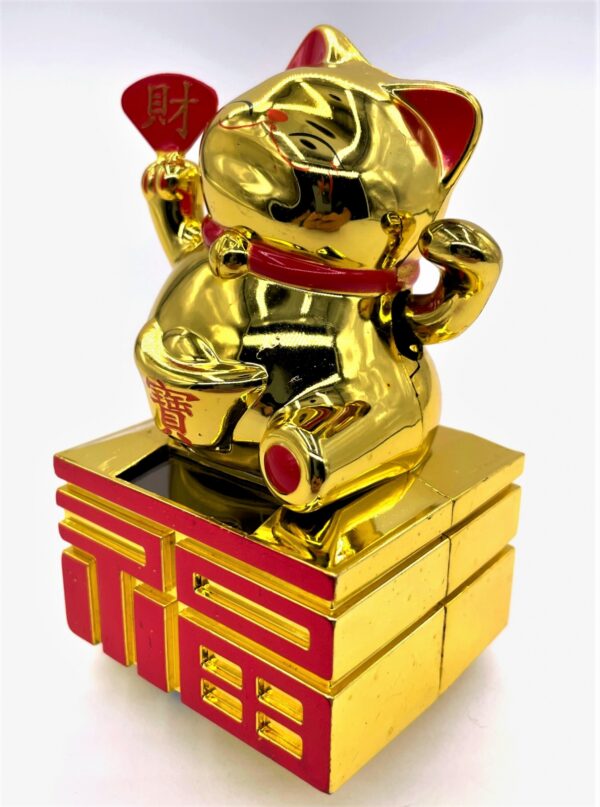 Lucky Cat Solar Light Goud