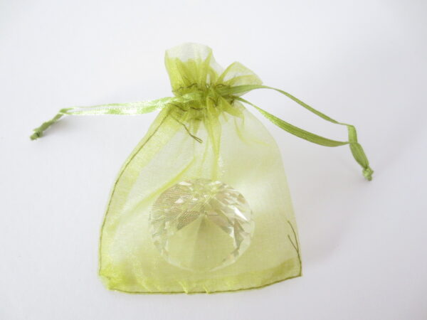 Organza Zakjes 10 x 15cm Olijf Groen