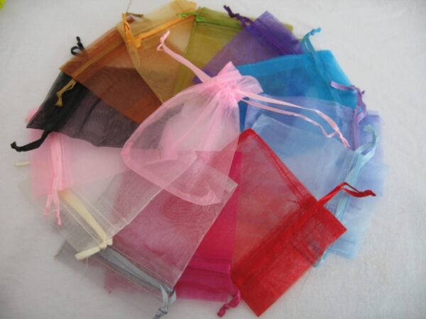 Organza Zakjes 10 x 15cm Paars