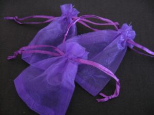 Organza Zakjes 10 x 15cm Paars