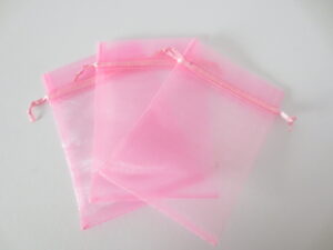 Organza Zakjes 10 x 15cm Roze