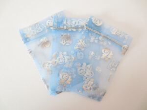 Organza Zakjes Geluk ''Fu'' Licht Blauw