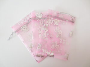 Organza Zakjes Geluk ''Fu'' Roze