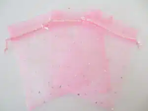 Organza Zakjes Stippeltje Roze