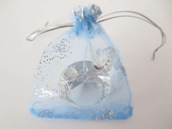 Organza zakjes vlinder Licht Blauw