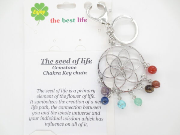 Seed of Life sleutelhanger edelstaal