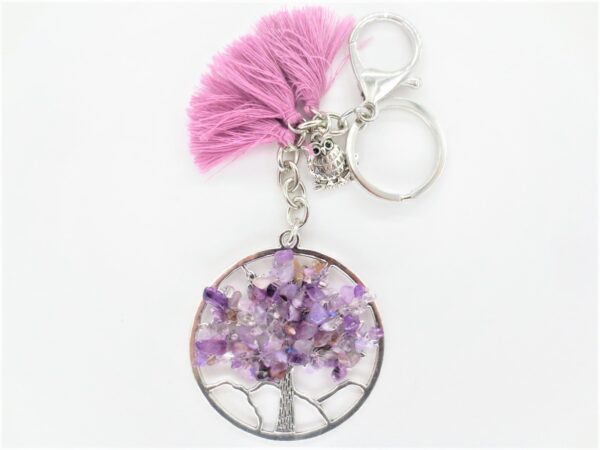 Tree of Life sleutelhanger amethyst