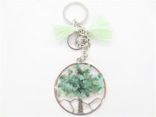 Tree of Life sleutelhanger Tijger Oog