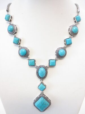 Turquoise sieraden set