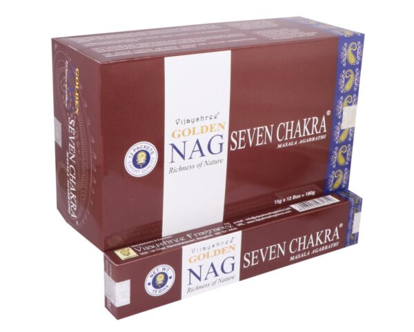 Vijayshree Golden Nag - Seven Chakra - Wierookstokjes