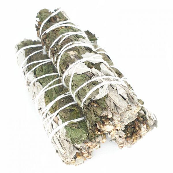 Witte Salie & Pepermunt - Smudge Stick Bundle - 12 cm