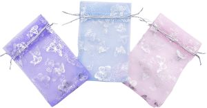 Organza zakjes met vlinders