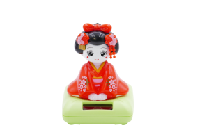 Japanese Geisha Solar Light - Red