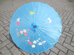 Chinese Parasol - Blauw (Klein)