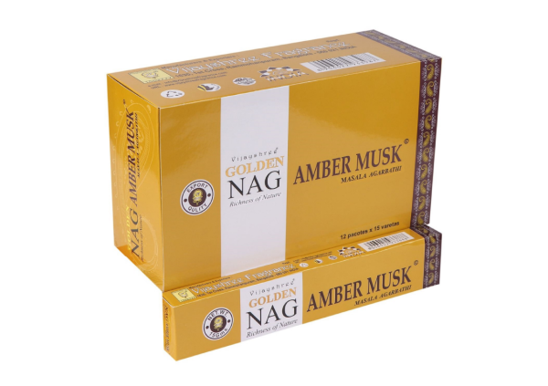 Vijayshree Golden Nag Amber Musk Wierookstokjes