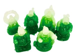 3cm Mini Boeddha Set Staand - Jade (6st)