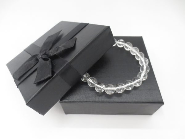 8mm armband Rock Crystal met cadeau doos