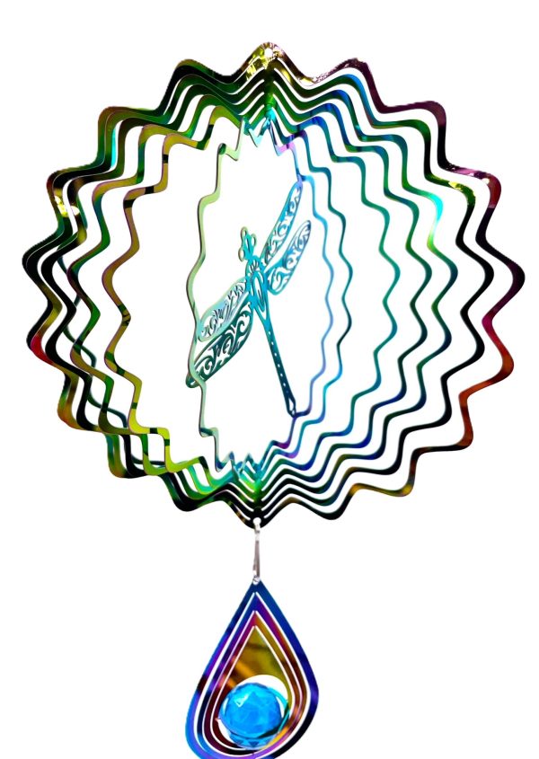 Medium Cosmo Wind Spinner Libel - Regenboog Druppel