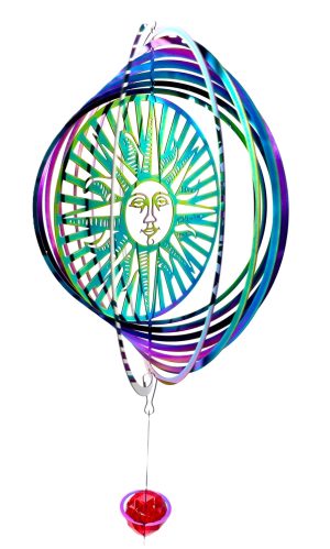 Medium Cosmo Wind Spinner Sunface - Regenboog Druppel