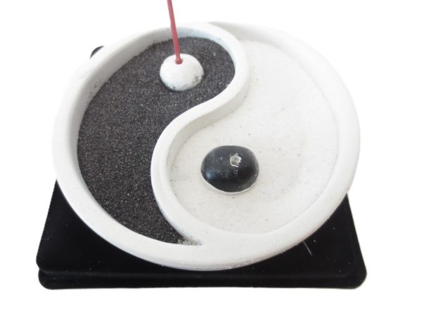 Yin Yang Wierookhouder Wit