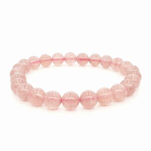 6mm Edelsteen Armband zonder Cadeaudoos - Aardbeienkwarts