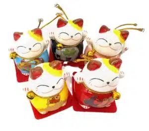 Japanse Lucky Cat set van 5 (I)