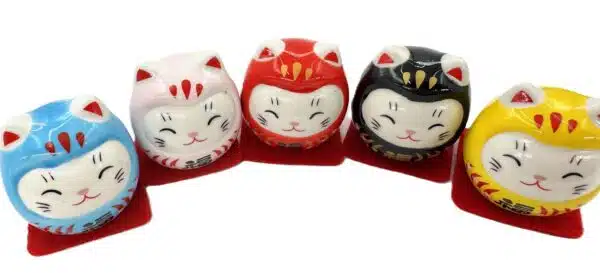 Japanse Lucky Cat set van 5 (III)