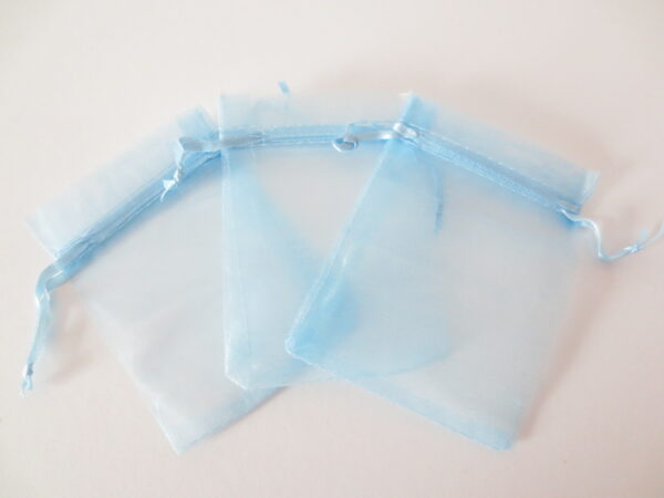 Organza Zakjes 10 x 15 cm - Lichtblauw (100st)