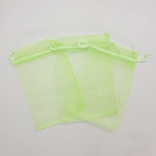Organza Zakjes 10 x 15 cm - Lichtgroen (100st)